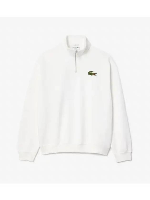 Bookle Big Croc Half Zip Up Sweatshirt OFFWHITE Off White - LACOSTE - BALAAN 1