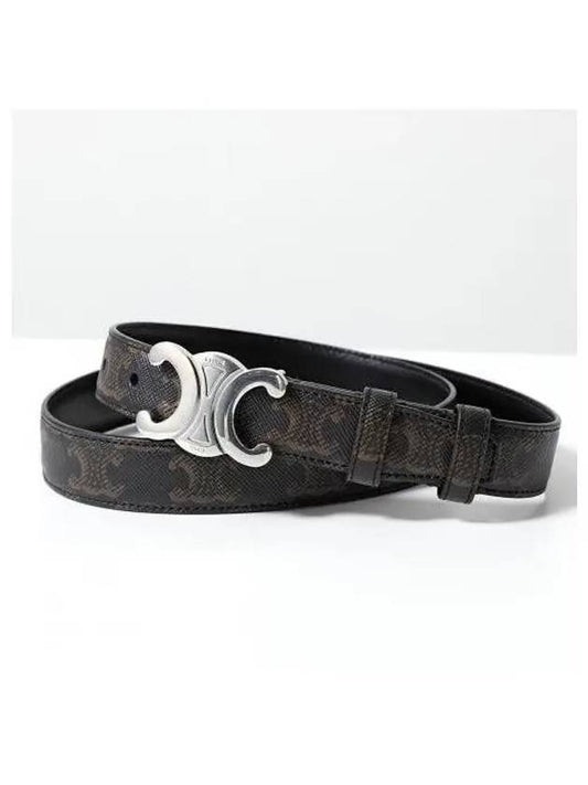 Triomphe Canvas Belt Black - CELINE - BALAAN 2