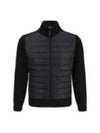 Men's Hybridge Logo Patch Knit Down Jacket Black - CANADA GOOSE - BALAAN 2