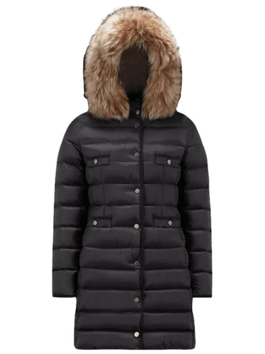 Women's Hirmafur Long Down Padding Black - MONCLER - BALAAN 1