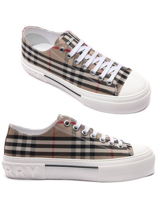 Vintage Check Cotton Sneakers Archive Beige - BURBERRY - BALAAN 2