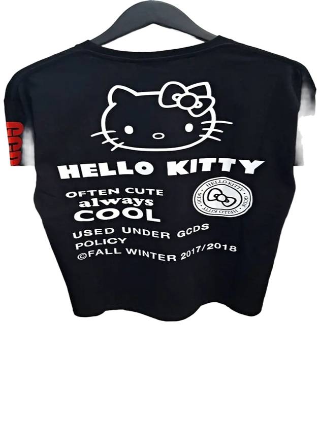 W021005 Kitty Sweatshirt Black - GCDS - BALAAN 3