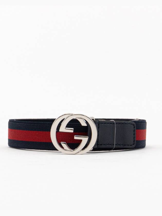 Kids GG Logo Belt 258155 HAEEJ 8497 - GUCCI - BALAAN 1