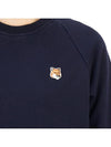 Fox Head Patch Adjusted Sweatshirt Navy - MAISON KITSUNE - BALAAN 9