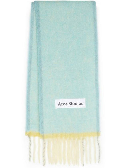 Mohair Wool Fringe Muffler Light Blue - ACNE STUDIOS - BALAAN 2