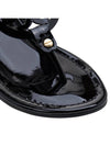 Miller Patent Leather Flip Flops Black - TORY BURCH - BALAAN 10