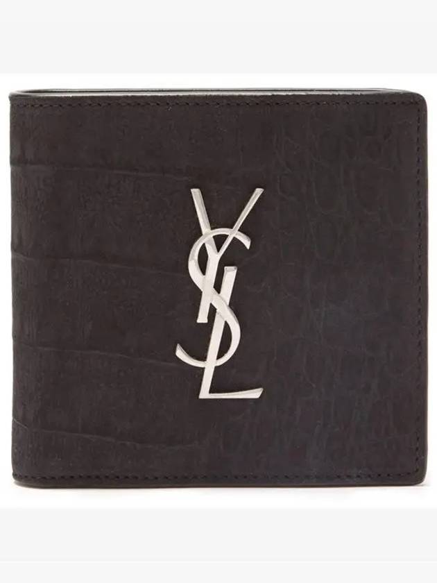 Monogram East West Halfwallet Black - SAINT LAURENT - BALAAN.