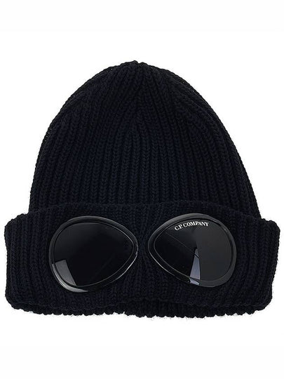 Signature Goggles Wool Beanie Navy - CP COMPANY - BALAAN 2