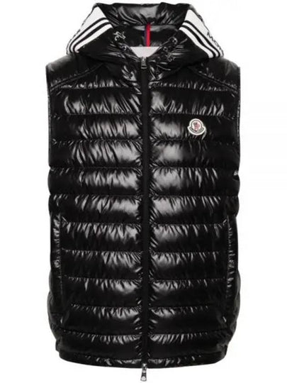 Clai Logo Patch Down Vest Black - MONCLER - BALAAN 2