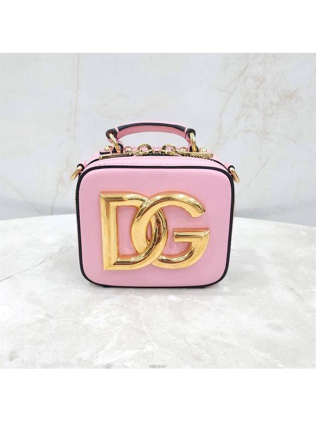 Lux You DG logo calfskin micro bag pink - DOLCE&GABBANA - BALAAN 7