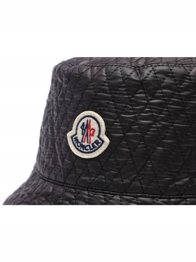 Quilted Nylon Bucket Hat Black - MONCLER - BALAAN 5