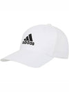 Embroidered Logo Lightweight Ball Cap White - ADIDAS - BALAAN 3