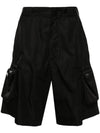 Re-Nylon Bermudas Shorts Black - PRADA - BALAAN 2