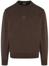 Stretch Fleece Crew Neck Sweatshirt Brown - CP COMPANY - BALAAN 2