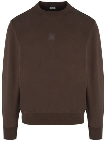 Stretch Fleece Crew Neck Sweatshirt Brown - CP COMPANY - BALAAN 2