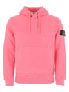 Wappen Patch Cotton Fleece Hoodie Pink - STONE ISLAND - BALAAN 1