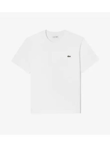 Men s Basic Crew Neck T Shirt White - LACOSTE - BALAAN 1