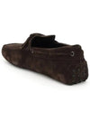 Men's Gommino Suede Driving Shoes Brown - TOD'S - BALAAN 3