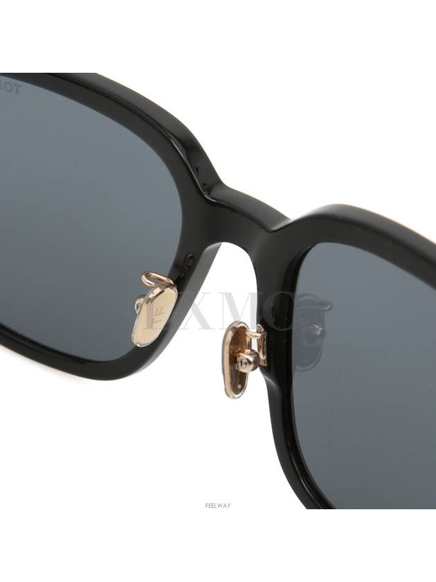 TF1132 Black Gold T Logo Horn Rim Sunglasses - TOM FORD - BALAAN 6