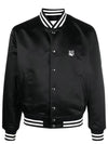 Satin Nylon Teddy Jacket Black - MAISON KITSUNE - BALAAN 3