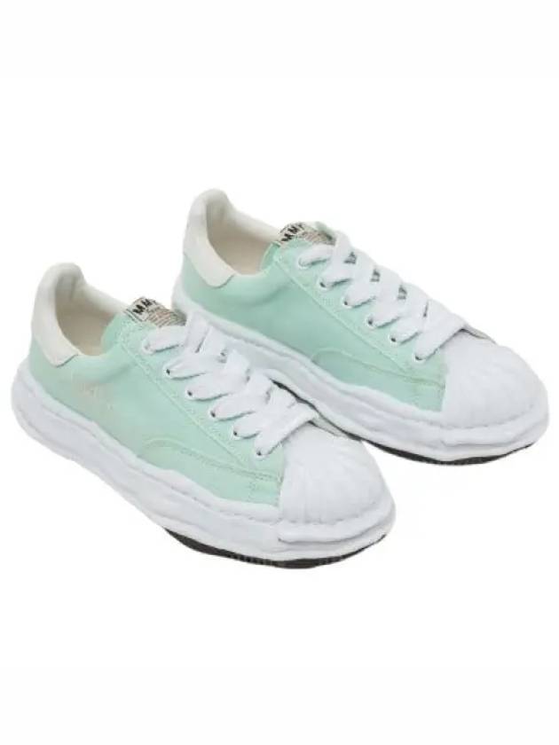 A08FW735 LT Blue Blakey Canvas Low Top Sneakers - MIHARA YASUHIRO - BALAAN 1