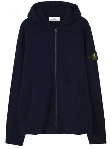 Geelong wool hooded knit cardigan loose fit - STONE ISLAND - BALAAN 1