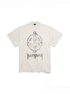 Metal BB Stencil Cotton Short Sleeve T-Shirt White - BALENCIAGA - BALAAN 2