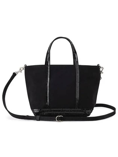 Cabas XS AJ 2way Canvas Tote Bag Black - VANESSA BRUNO - BALAAN 2