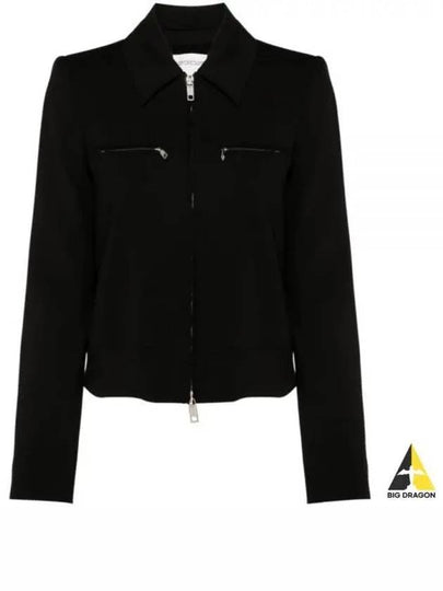 Plava Wool Zip-Up Jacket Black - MAX MARA - BALAAN 2