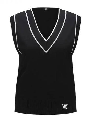 Anew Women s Essential V neck Vest BK Domestic Product GQCY24020772104 - ANEWGOLF - BALAAN 1