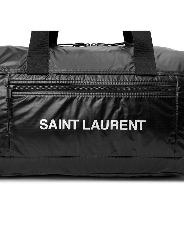 Nylon Zipper Pocket Duffel Bag Black - SAINT LAURENT - BALAAN 9