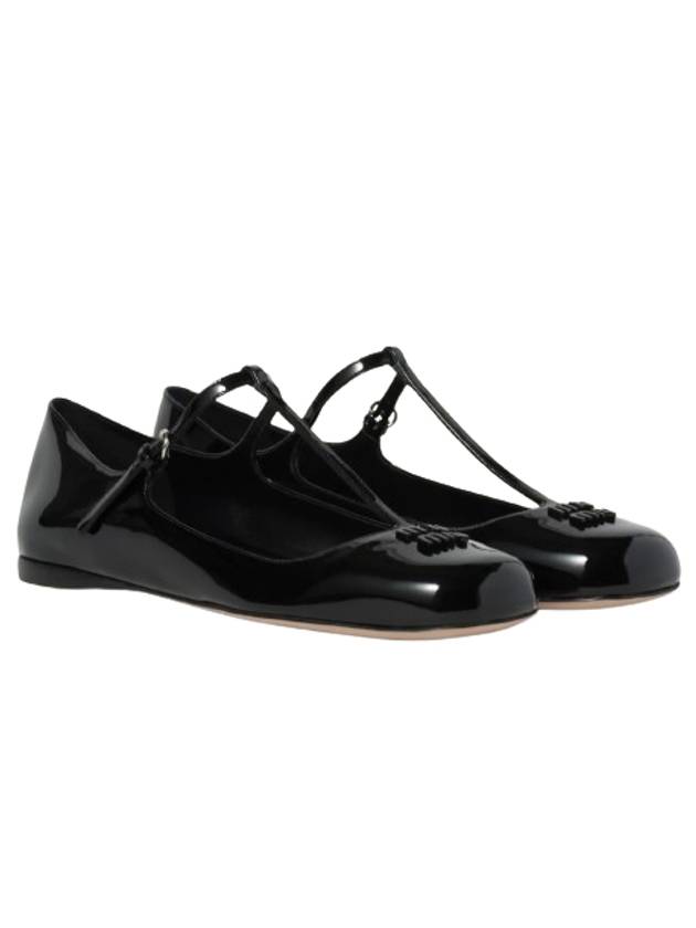 Patent Leather Ballerinas Black - MIU MIU - BALAAN 2