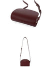 Demi Lune Mini Half Moon Cross Bag Burgundy - A.P.C. - BALAAN 7