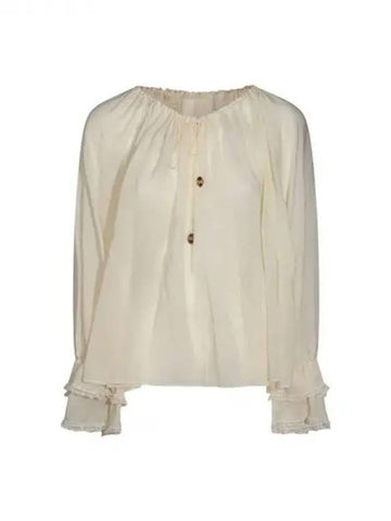 Chloe beige silk blouse 271352 - CHLOE - BALAAN 1