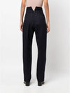 Herringbone Wool Pleated Straight Pants Navy - MAISON MARGIELA - BALAAN 5