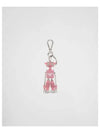 Saffiano Leather Robot Keychain Trick Petal Pink - PRADA - BALAAN 1