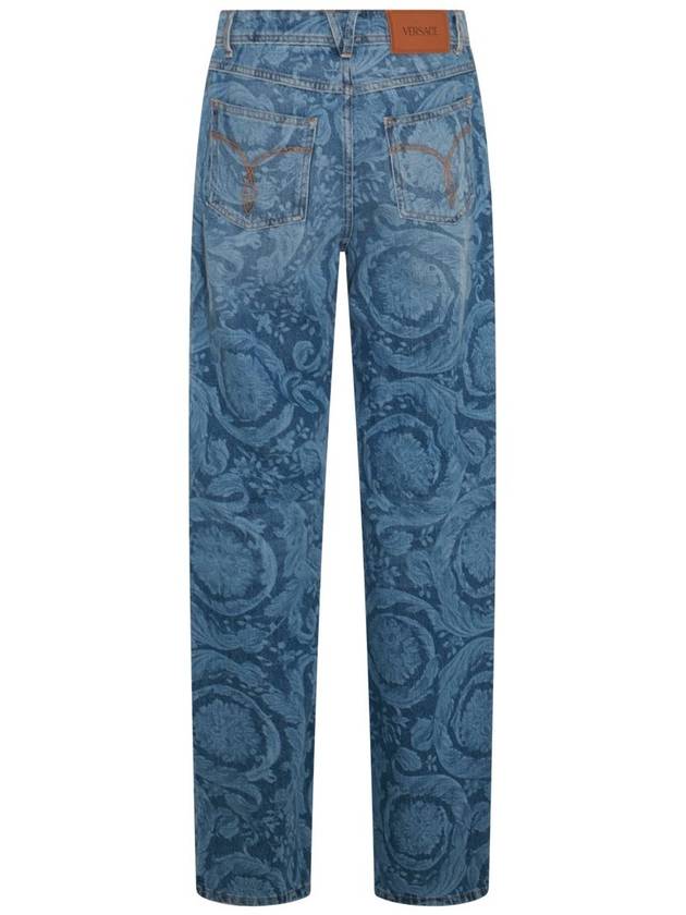 Denim Straight Pants 10115191A100291D030 BLUE - VERSACE - BALAAN 4