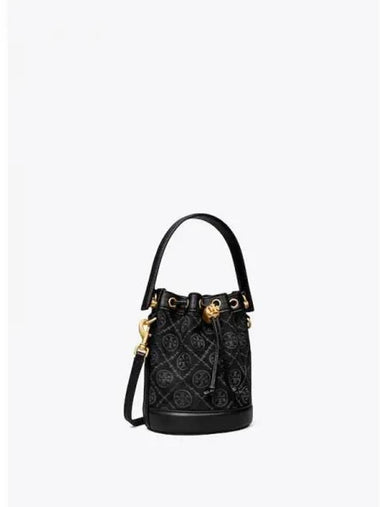 Monogram Mini Bucket Bag Tote Black Domestic Product GM0024020561335 - TORY BURCH - BALAAN 1