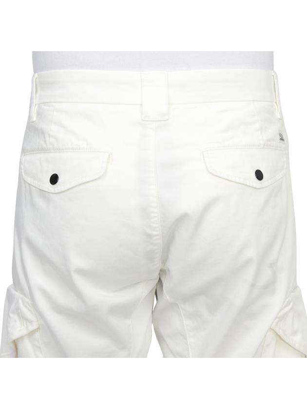 Men's Cargo Straight Pants White - CP COMPANY - BALAAN 7