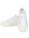 Logo Leather Low Top Sneakers White - PRADA - BALAAN 2