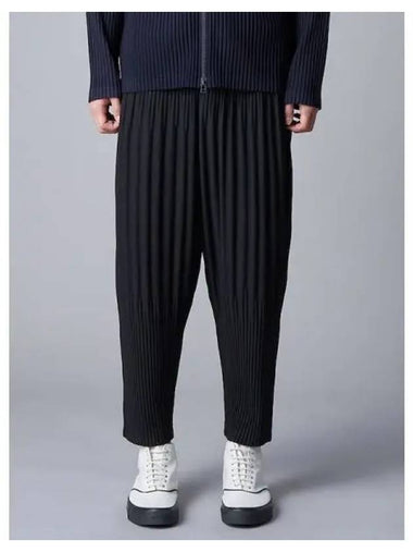 Basic long pleated pants black domestic product - ISSEY MIYAKE - BALAAN 1