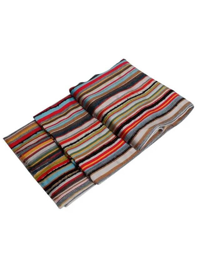 Signature Stripe Textured Scarf - PAUL SMITH - BALAAN 3