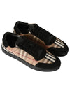 Vintage Check Cotton Suede Low Top Sneakers Brown - BURBERRY - BALAAN 3