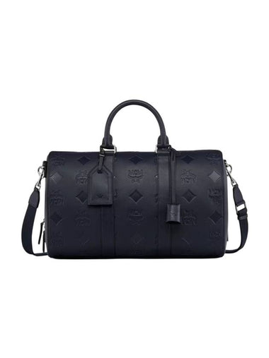 Ottomar Weekender Maxi Monogram Leather Duffel Bag Navy - MCM - BALAAN 1