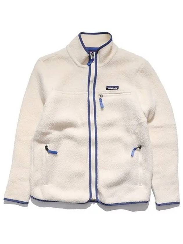 Women's Retro Pile Fleece Zip-up Jacket White - PATAGONIA - BALAAN 2