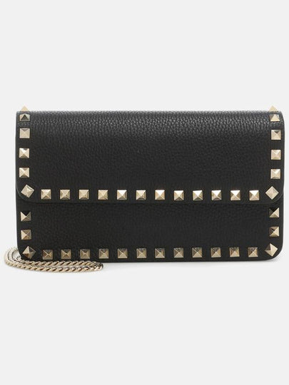 Rockstud Chain Cross Bag Black - VALENTINO - BALAAN 2