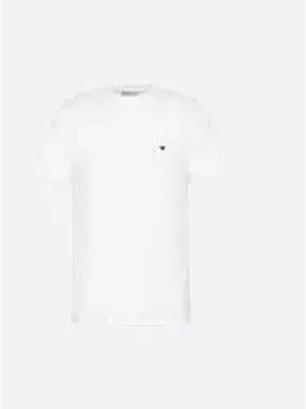 Embroidered Bee Cotton Jersey Short Sleeve T-Shirt White - DIOR - BALAAN 2