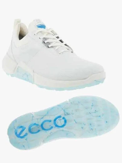 Men's Golf Biome H4 Spikeless White Blue - ECCO - BALAAN 2