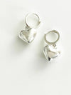 Silver Heart Earrings - ELYONA - BALAAN 3