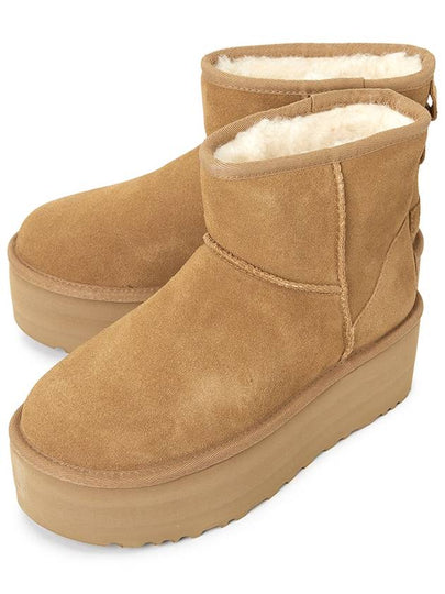 Classic Mini Platform Suede Winter Boots Chestnut - UGG - BALAAN 2